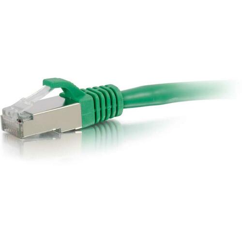 C2G 1ft Cat6 Ethernet Cable - Snagless Shielded (STP) - Green - 2 ft Category 6 Network Cable for Network Device - First End: 1 x RJ-45 Male Network - Second End: 1 x RJ-45 Male Network - Patch Cable - Shielding - Gold, Nickel Plated Connector - Green