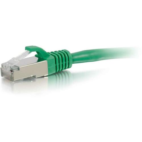 C2G-15ft Cat6 Snagless Shielded (STP) Network Patch Cable - Green - Category 6 for Network Device - RJ-45 Male - RJ-45 Male - Shielded - 15ft - Green