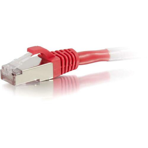C2G 2ft Cat6 Snagless Shielded (STP) Network Patch Cable - Red - 2 ft Category 6 Network Cable for Network Device - First End: 1 x RJ-45 Network - Male - Second End: 1 x RJ-45 Network - Male - Patch Cable - Shielding - Gold, Nickel Plated Connector - Red 