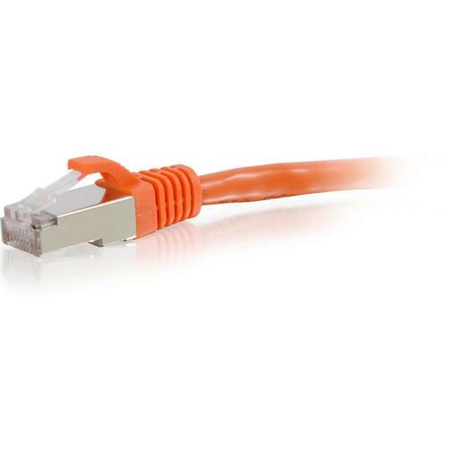 C2G-3ft Cat6 Snagless Shielded (STP) Network Patch Cable - Orange - Category 6 for Network Device - RJ-45 Male - RJ-45 Male - Shielded - 3ft - Orange