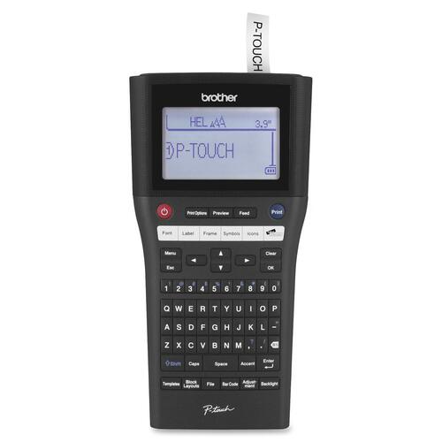 Brother PTH500LI Rechargeable Labelmaker - Thermal Transfer - Label, Tape - 0.14" , 0.25" , 0.38" , 0.50" , 0.75" , 1" - LCD Screen - Battery, Power Adapter - 6 Batteries Supported - AA - Lithium Ion (Li-Ion) - Mac, PC - QWERTY, Print Preview, Repeat Prin