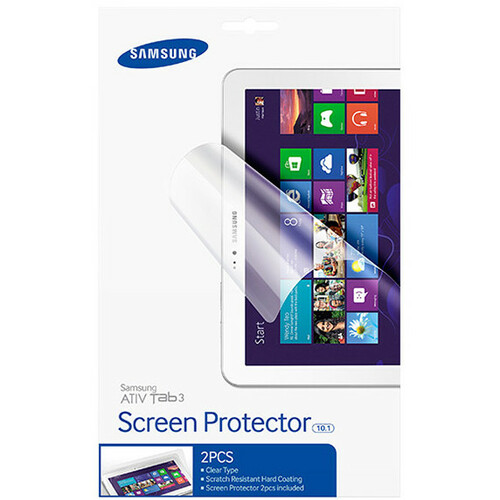 Samsung Screen Protector for ATIV Tab 3 - Clear Clear - For 10.1" Tablet PC - Abrasion Resistant, Dust-free, Scratch Proof - 2 Pack
