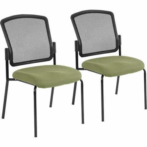 Eurotech Dakota 2 7014 Guest Chair - Cress Fabric Seat - Steel Frame - Four-legged Base - 2 / Carton