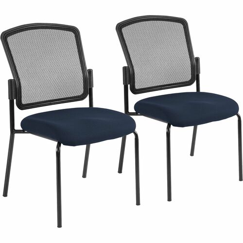 Eurotech Dakota 2 7014 Guest Chair - Cadet Fabric Seat - Steel Frame - Four-legged Base - 2 / Carton