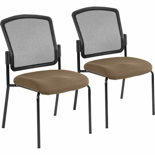 Eurotech Dakota 2 7014 Guest Chair - Roulette Fabric Seat - Steel Frame - Four-legged Base - 1 Each