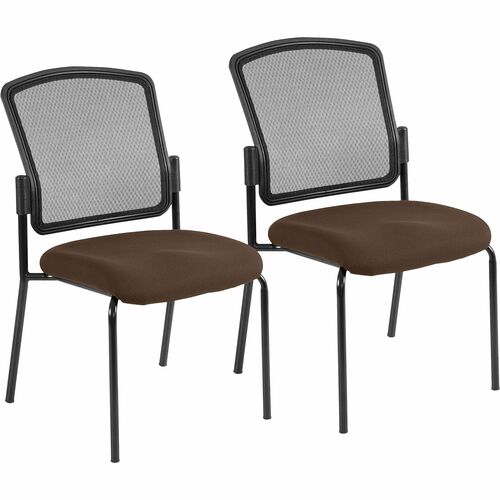 Eurotech Dakota 2 7014 Guest Chair - Mudslide Fabric Seat - Steel Frame - Four-legged Base - 1 Each
