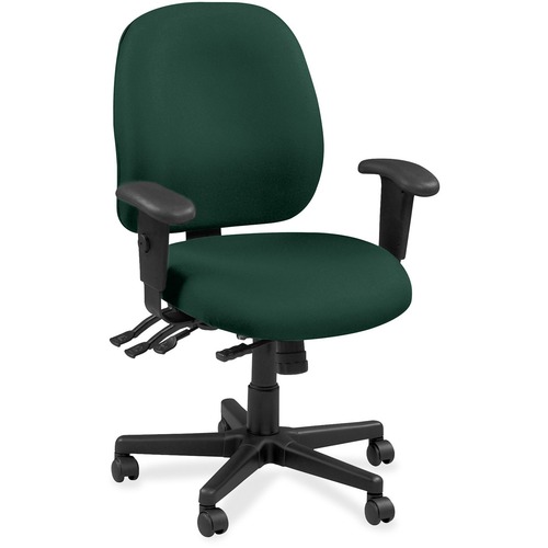Eurotech 4x4 49802A Task Chair - Forest Leather Seat - Forest Leather Back - 5-star Base - 1 Each