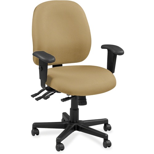 Eurotech 4x4 49802A Task Chair - Sky Leather Seat - Sky Leather Back - 5-star Base - 1 Each