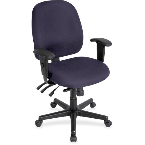 Eurotech 4x4 498SL Task Chair - Winery Seat Color - Fabric Seat Material - Winery Back Color - Fabric Back Material - 5-star Base - 1 Each