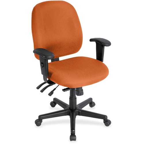 Eurotech 4x4 Task Chair - Mango Seat Color - Fabric Seat Material - Mango Back Color - Fabric Back Material - 5-star Base - 1 Each
