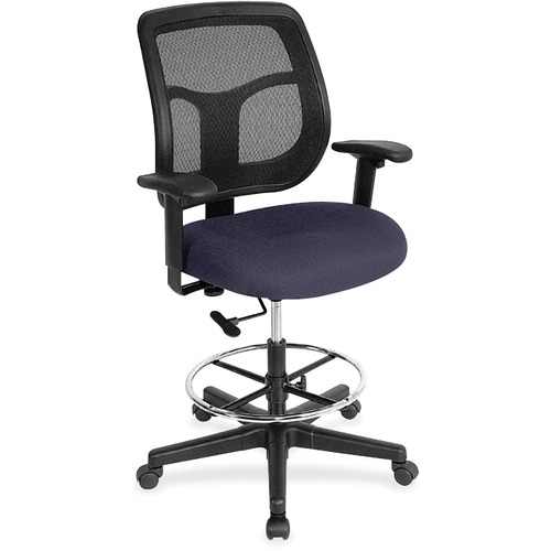 Eurotech Apollo DFT9800 Drafting Stool - Winery Fabric Seat - 5-star Base - 1 Each