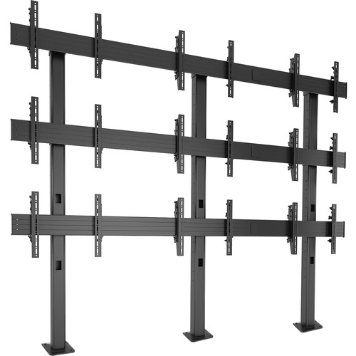 Chief FUSION LBM3X3U Floor Mount for Flat Panel Display - Black - Height Adjustable - 42" to 46" Screen Support - 600 lb Load Capacity - 100 x 100, 400 x 400 - VESA Mount Compatible