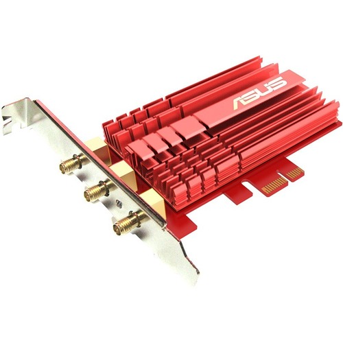 Asus PCE-AC68 IEEE 802.11ac Wi-Fi Adapter for Desktop Computer - PCI Express - 1.27 Gbit/s - 2.40 GHz ISM - 5 GHz UNII - Internal