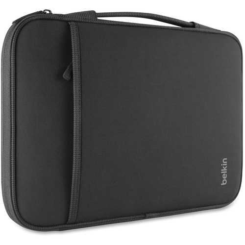 Belkin 13 Inch Laptop Sleeve for Macbook Air - Compatible with Most 14" Laptops - Black - Wear Resistant Interior - Neopro Body - Fleece Interior Material - Handle - 1 Each