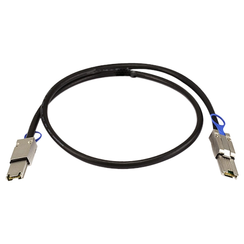 QNAP MINI SAS CABLE (0.5M) - 1.64 ft SAS Data Transfer Cable - First End: 1 x SFF-8088 Mini-SAS - Second End: 1 x SFF-8088 Mini-SAS
