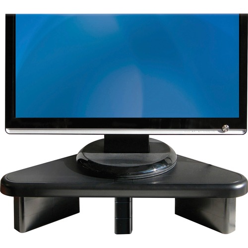 DAC Stax Ergonomic Height Adjustable Corner Monitor Riser - 29.94 kg Load Capacity - Flat Panel Display Type Supported19.75" (501.70 mm) Width - Desktop - Black