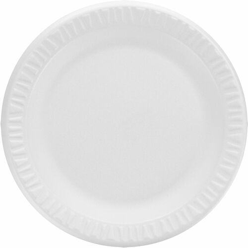 Dart Round Foam Dinnerware Plate - Foam Body - 500 / Carton
