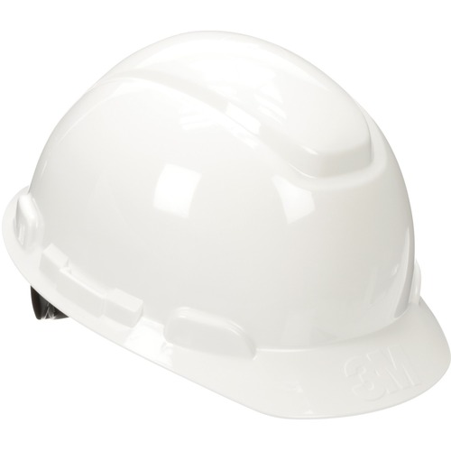 Tekk Protection Adjustable Ratchet Hard Hat - Adjustable Ratchet, Impact Resistant, Padded, Dielectric - Head Protection - Nylon Suspension, Polyethylene - White - 1 Each