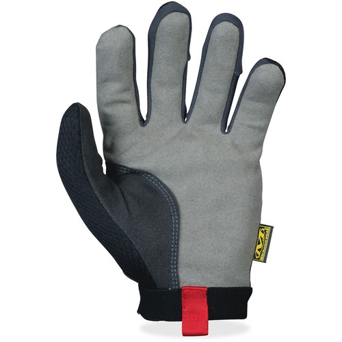 Mechanix Wear 2-way Stretch Utility Gloves - 9 Size Number - Medium Size - Black - Stretchable, Air Vent, Reinforced Palm Pad, Snag Resistant, Hook & Loop - 1 / Pair