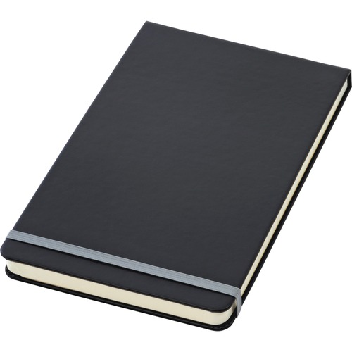TOPS Black Cover Wide Ruled Top Bound Journal - 240 Sheets - 5 1/4" x 8 1/4" Sheet Size - Cream Paper - Black Cover - Acid-free, Durable, Elastic Closure, Hard Cover - 1 Each