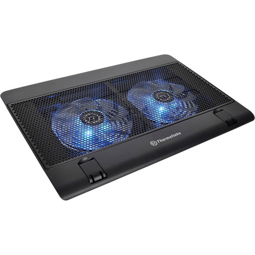 Thermaltake Massive 14² Notebook Cooler - 2 Fan(s) - 1200 rpm rpm - 441.1 gal/min - Mesh, Plastic - Black