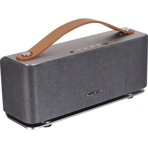 LUXA2 Groovy Portable Bluetooth Speaker System - 5 W RMS - Silver - Battery Rechargeable - 1 Pack