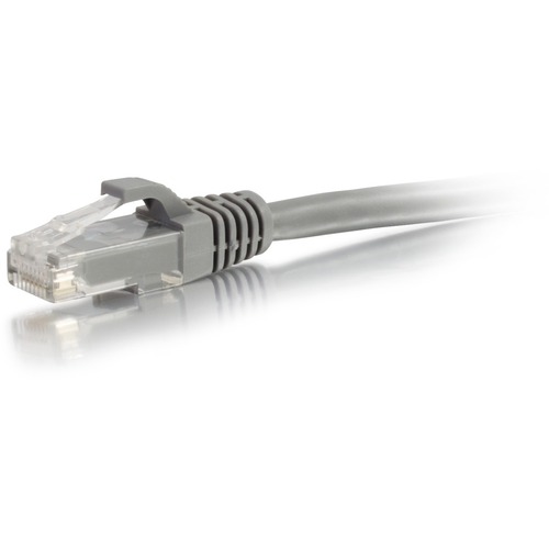 C2G 6in Cat5e Snagless Unshielded (UTP) Network Patch Ethernet Cable-Gray - Category 5e for Network Device - RJ-45 Male - RJ-45 Male - 6in - Gray
