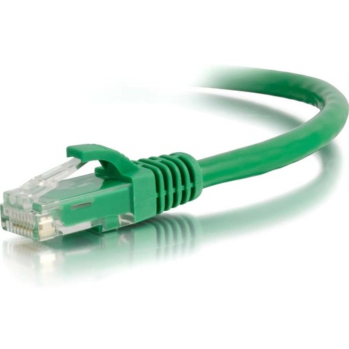 C2G 6in Cat5e Snagless Unshielded (UTP) Network Patch Cable - Green - Category 5e for Network Device - RJ-45 Male - RJ-45 Male - 6in - Green