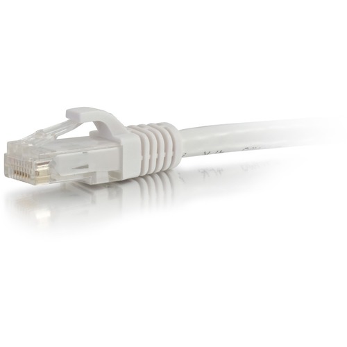 C2G 6in Cat5e Snagless Unshielded (UTP) Network Patch Cable - White - Category 5e for Network Device - RJ-45 Male - RJ-45 Male - 6in - White