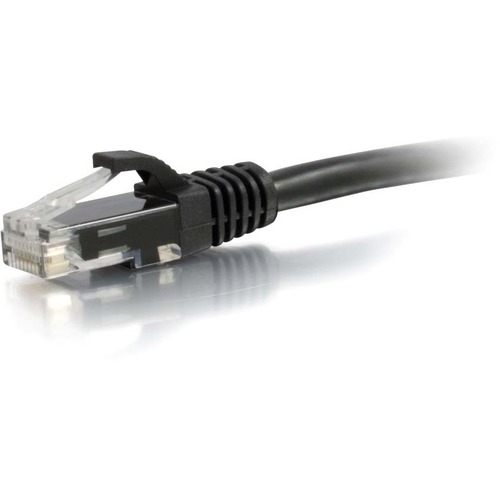 C2G 6in Cat6 Ethernet Cable - Snagless Unshielded (UTP) - Black - Category 6 for Network Device - RJ-45 Male - RJ-45 Male - 6in - Black
