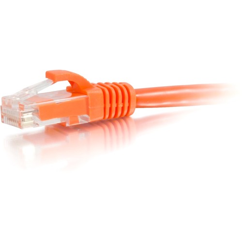 C2G 6in Cat6 Snagless Unshielded (UTP) Network Patch Cable - Orange - Category 6 for Network Device - RJ-45 Male - RJ-45 Male - 6in - Orange