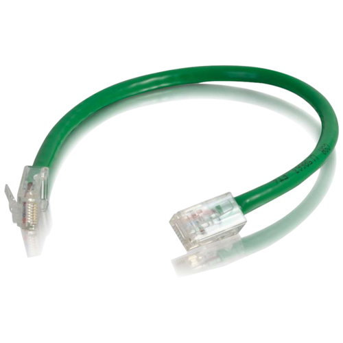 C2G 6in Cat6 Non-Booted Unshielded (UTP) Network Patch Cable - Green - Slim Category 6 for Network Device - RJ-45 Male - RJ-45 Male - 6in - Green