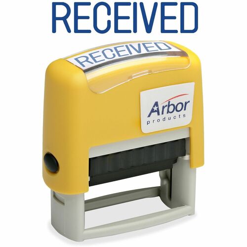 SKILCRAFT® Pre-inked Blue Received Message Stamp - Message Stamp - Received - 50000 Impression(s) - Blue - 1 Each
