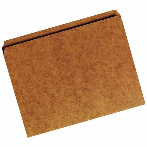 SKILCRAFT® Straight Tab Cut Letter Recycled Top Tab File Folder - 3/4" Expansion - Kraft - Brown - Heavy Duty - 30% Recycled - 100 / Box