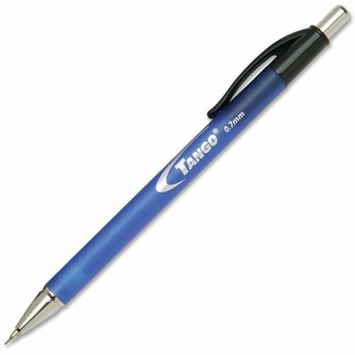 SKILCRAFT® Tango Mechanical Pencil - 0.7 mm Black Lead - Medium Point - Blue Rubberized Barrel - 1 Dozen