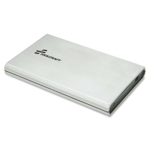 SKILCRAFT 500 GB Hard Drive - 2.5" External - Brushed Silver - USB 3.0 - 1