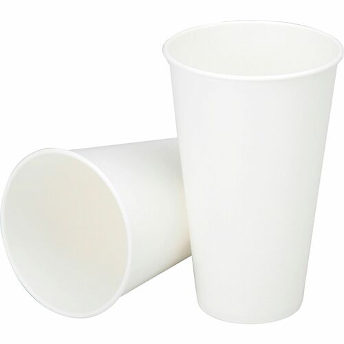 SKILCRAFT® 12 oz Disposable Cold Paper Cups - 12 fl oz - White - Paper, Plastic - Cold Drink - 2500 / Box
