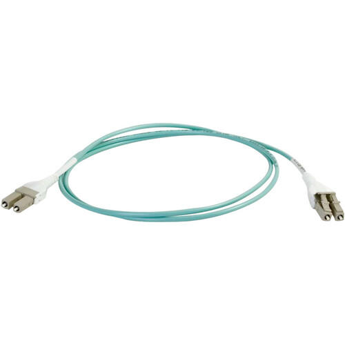 C2G 4m LC Uniboot 10Gb 50/125 OM3 Duplex Multimode PVC Fiber Optic Cable - Aqua - Fiber Optic for Network Device - LC Uniboot Male - LC Uniboot Male - 10Gb - 50/125 - Duplex Multimode - OM3 - 10GBase-SR, 10GBase-LRM - 4m - Aqua