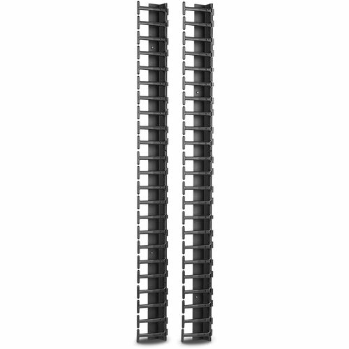 APC by Schneider Electric Vertical Cable Manager for NetShelter SX 600mm Wide 48U (Qty 2) - Cable Manager - Black - 1 - 6U Rack Height - TAA Compliant