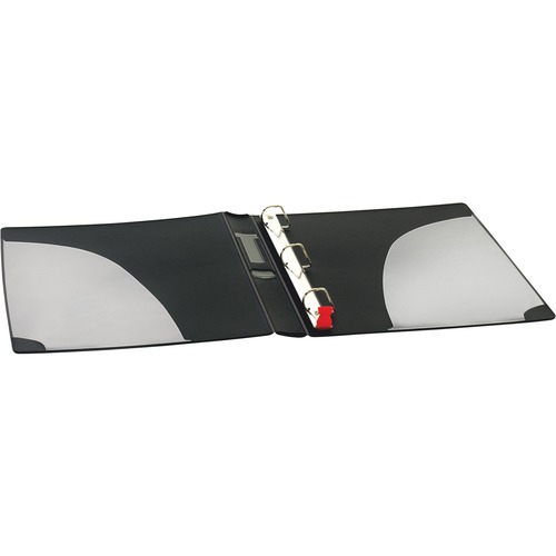 Cardinal SuperLife Pro Easy Open Slant-D Binder - 1" Binder Capacity - 225 Sheet Capacity - Fastener(s): D-Ring - Pocket(s): 2, Inside Front & Back - Polypropylene - Black - 1.10 lb - Durable, Heavy Duty, Crack Resistant, Clear Overlay, Non-stick, PVC-fre