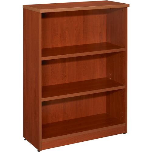 Star Zeta Bookcase - 31.5" x 14" x 44" - 2 Shelve(s) - Material: Wood Grain, Polyvinyl Chloride (PVC) - Finish: Henna Cherry, Laminate