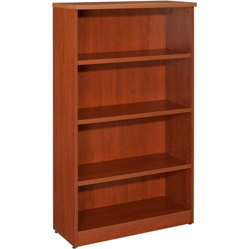 Star Zeta Bookcase - 31.5" x 14" x 55" - 3 Shelve(s) - Material: Wood Grain, Polyvinyl Chloride (PVC) - Finish: Henna Cherry, Laminate