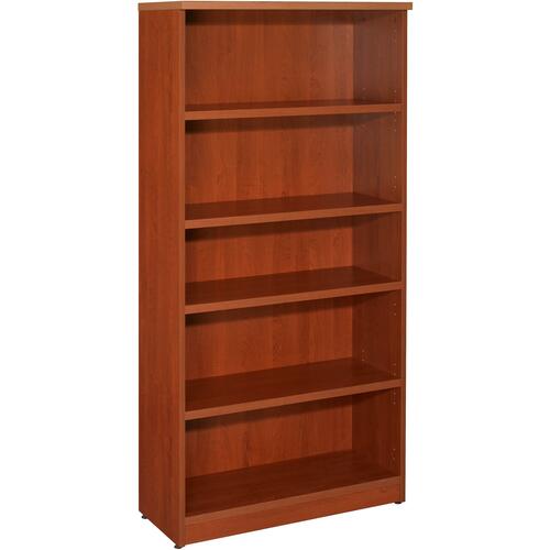 Star Zeta Bookcase - 31.5" x 14" x 65" - 4 Shelve(s) - Material: Wood Grain, Polyvinyl Chloride (PVC) - Finish: Henna Cherry, Laminate - Laminate Bookcases - STQZA756632HC