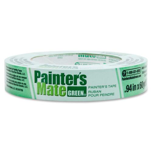 Painter's Mate Green Painter's Tape - 60 yd (54.9 m) Length x 0.94" (23.9 mm) Width - Paper - 1 Each - Green - Masking Tapes - DUC671372