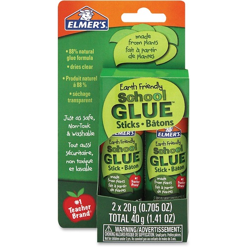 Elmer's Glue Stick School Earth-F 20Gm - 20 g - 2 / Pack