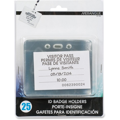 Merangue Card Holder - Horizontal - Plastic - 25 / Pack