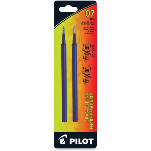 FriXion Gel Ink Pen Refills - 0.70 mm Point - Blue Ink - Erasable, Wear Resistant, Document Proof Ink - 2 / Pack