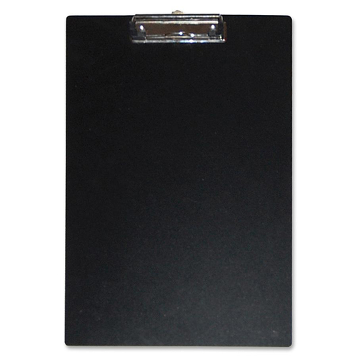Duraply "Stay Clean" Clipboards - 8 1/2" x 14" - Poly - Black - 1 Each = VLB98982