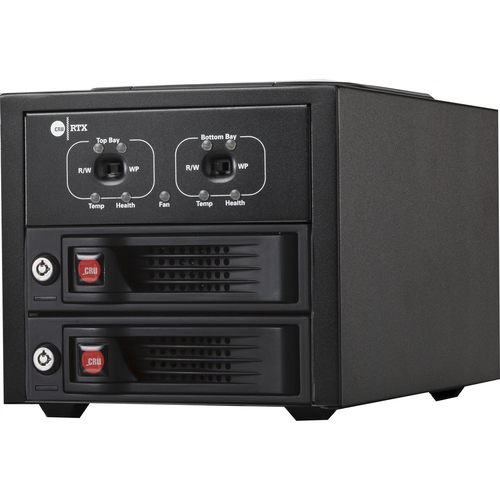 CRU RTX220-3QJp DAS Array - 2 x HDD Supported - Serial ATA/300 Controller - RAID Supported JBOD - 2 x Total Bays - 2 x 3.5" Bay