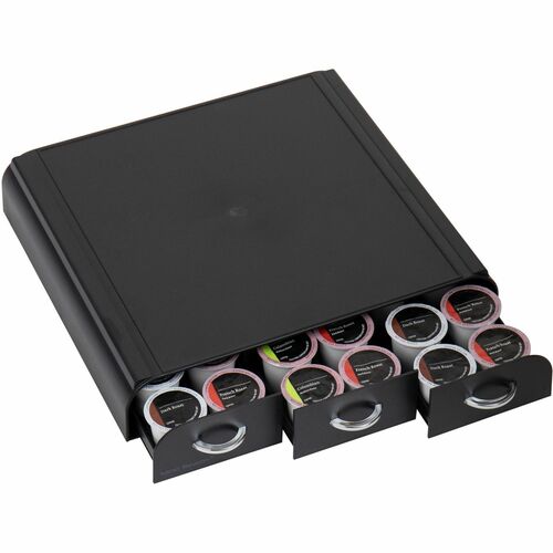 Mind Reader EMS Mind 3-drawer Coffee Pod Organizer - 36 x Coffee Pod - 3 Drawer(s) - 13.5" Height x 13.3" Width x 3.3" Depth - Counter - Heat Resistant - 1 Each